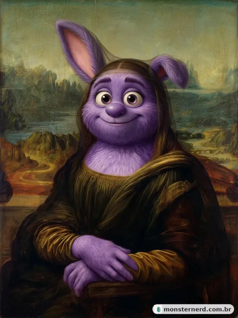 Mona Monster, a Monster Nerd take on Leonardo da Vinci